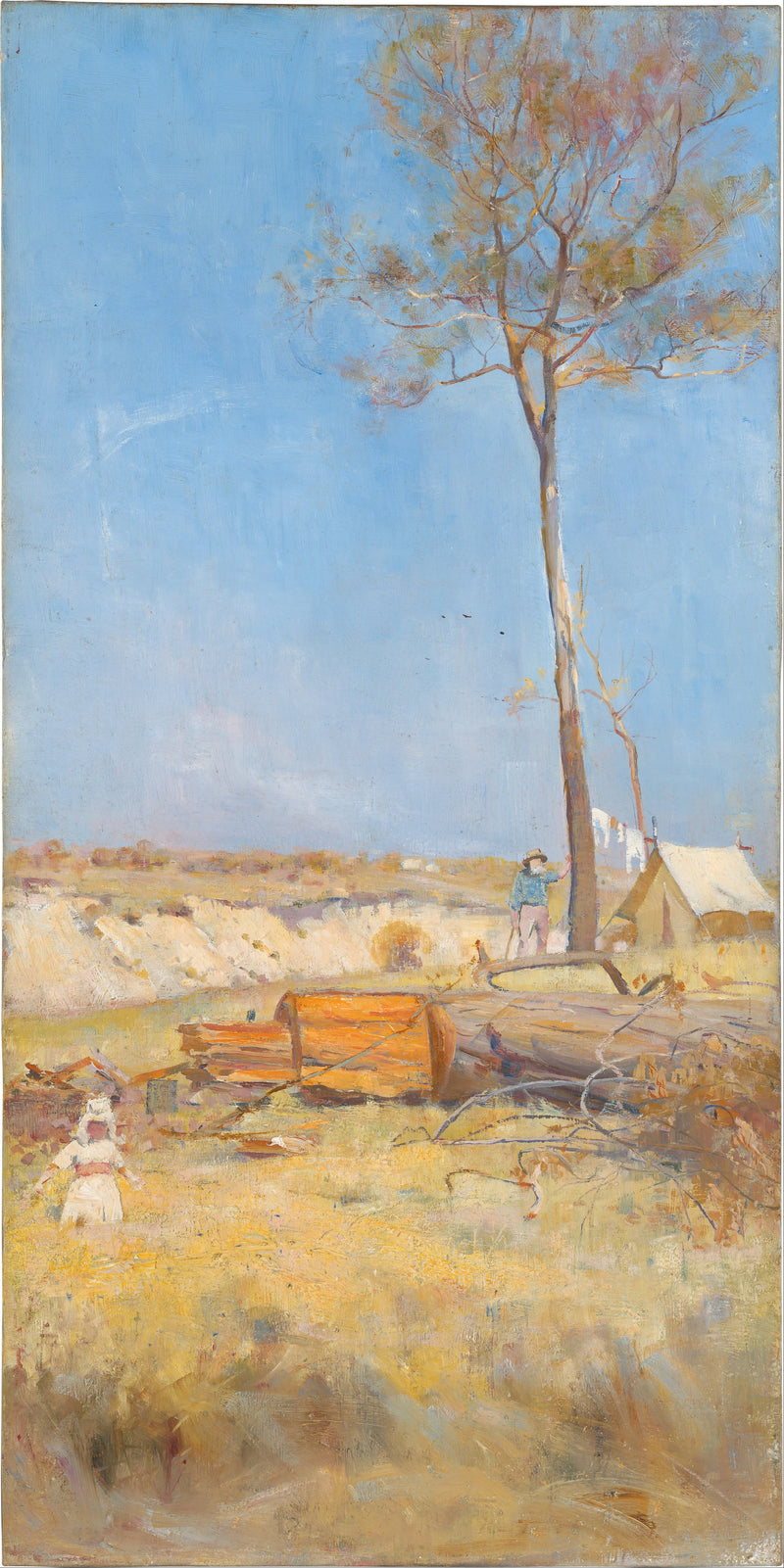 Bajo el sol del sur (Campamento del leñador) - Charles Conder