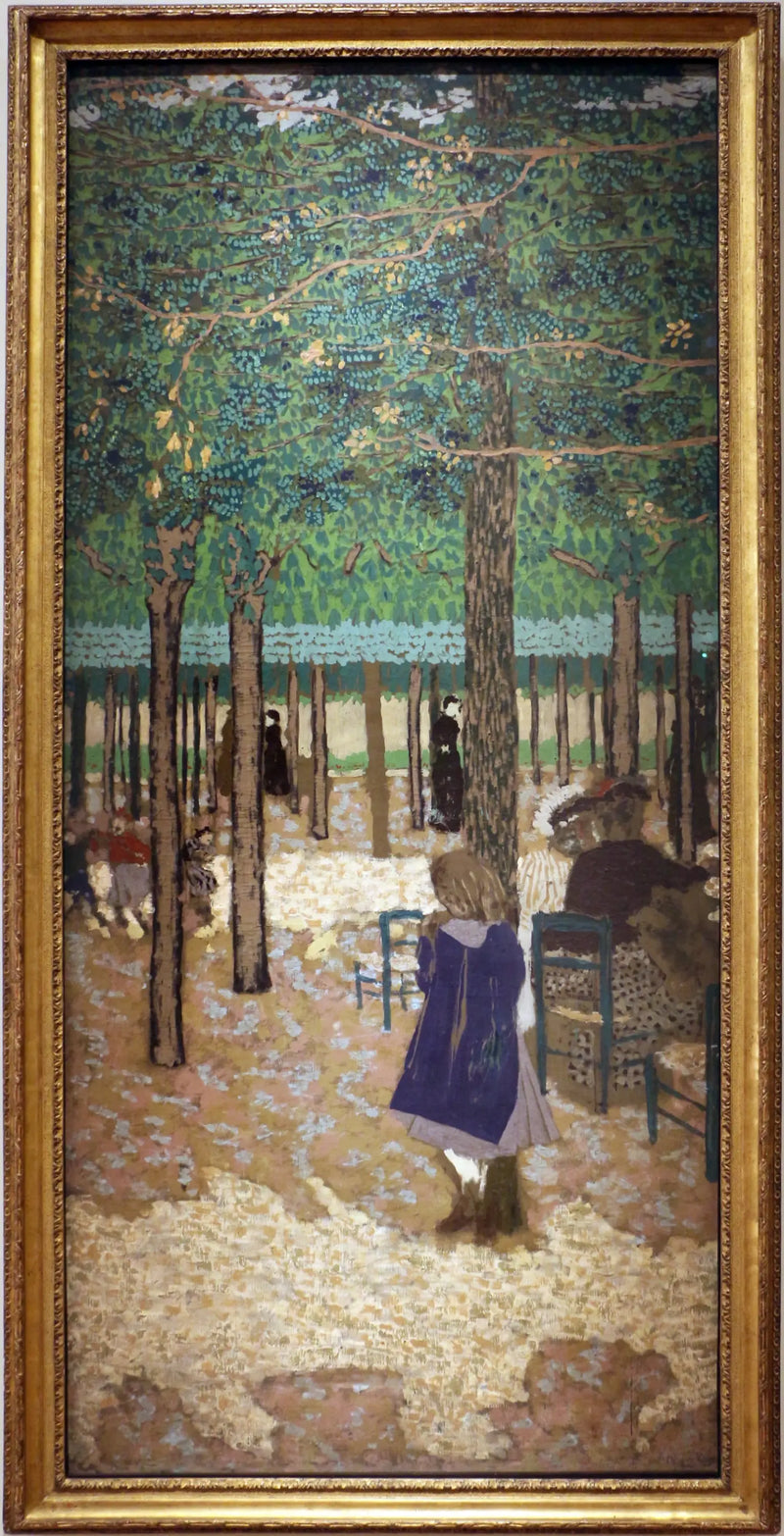 Bajo los árboles de un jardín público - Édouard Vuillard