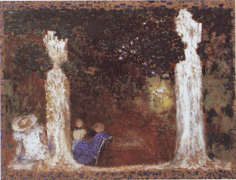 Bajo los árboles - Édouard Vuillard