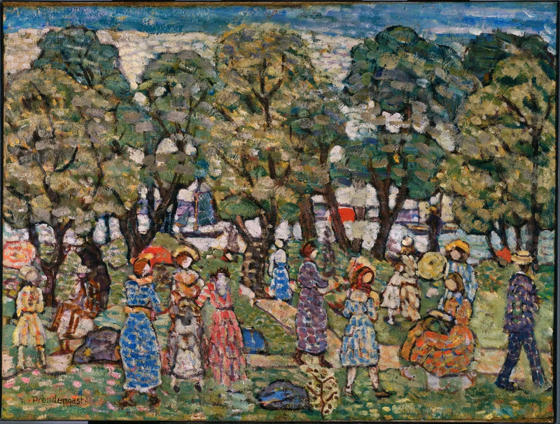 Bajo los árboles - Maurice Prendergast