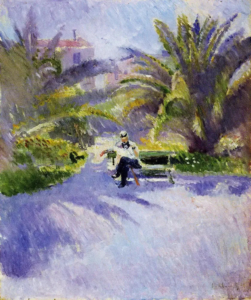 Bajo las palmeras en Niza - Edvard Munch