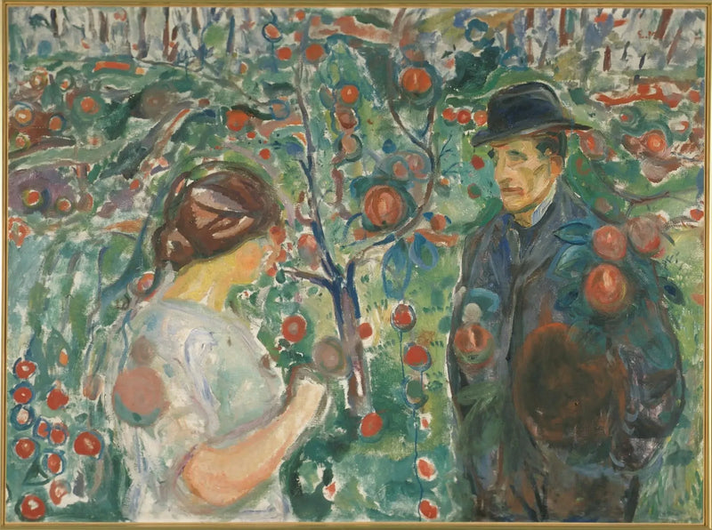 Bajo las manzanas rojas - Edvard Munch