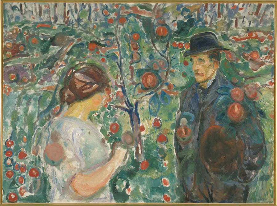 Bajo las manzanas rojas - Edvard Munch
