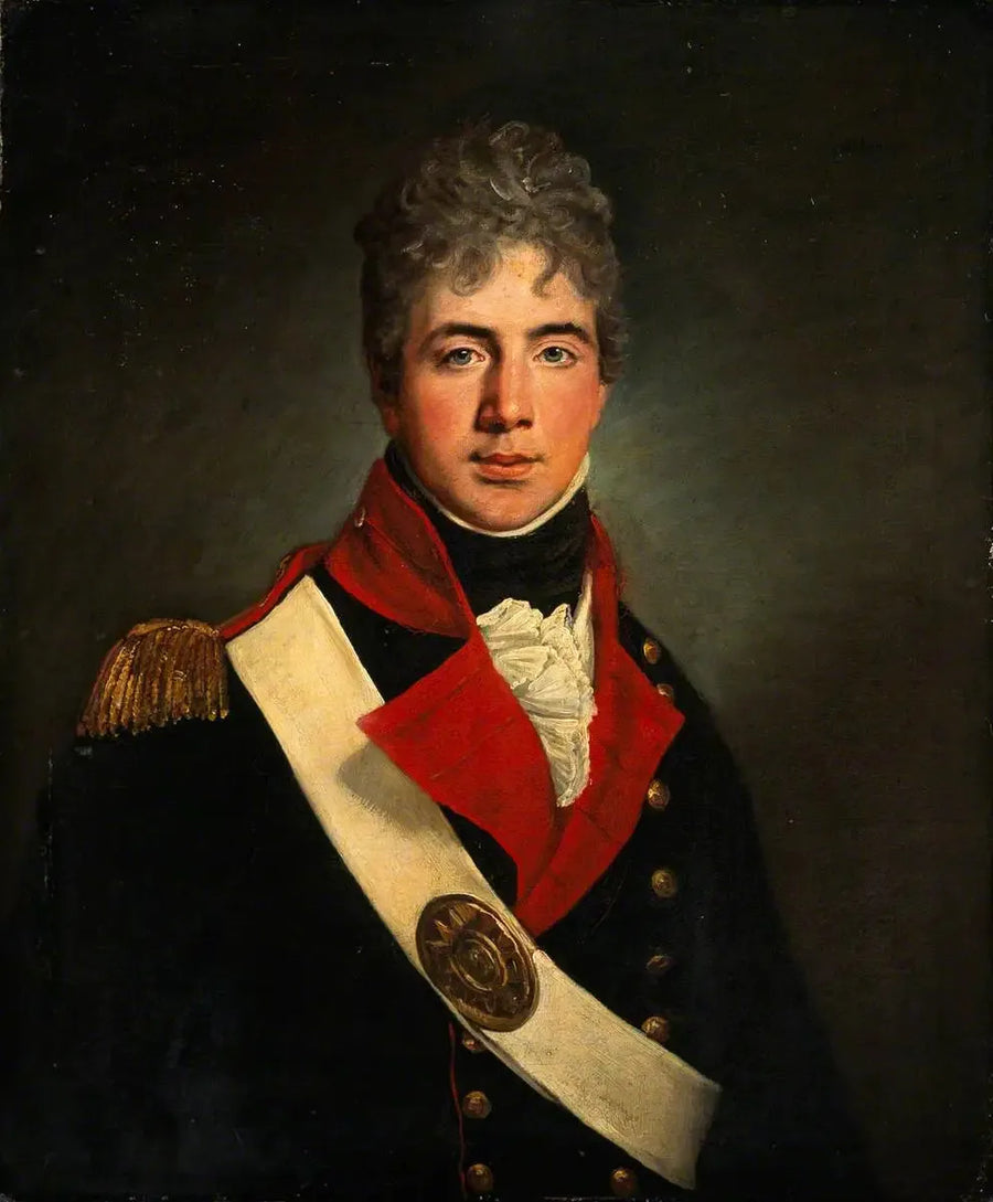 Subteniente (más tarde coronel general) Adam Fife Crawford (1787–1864), Artillería Real - Henry Raeburn