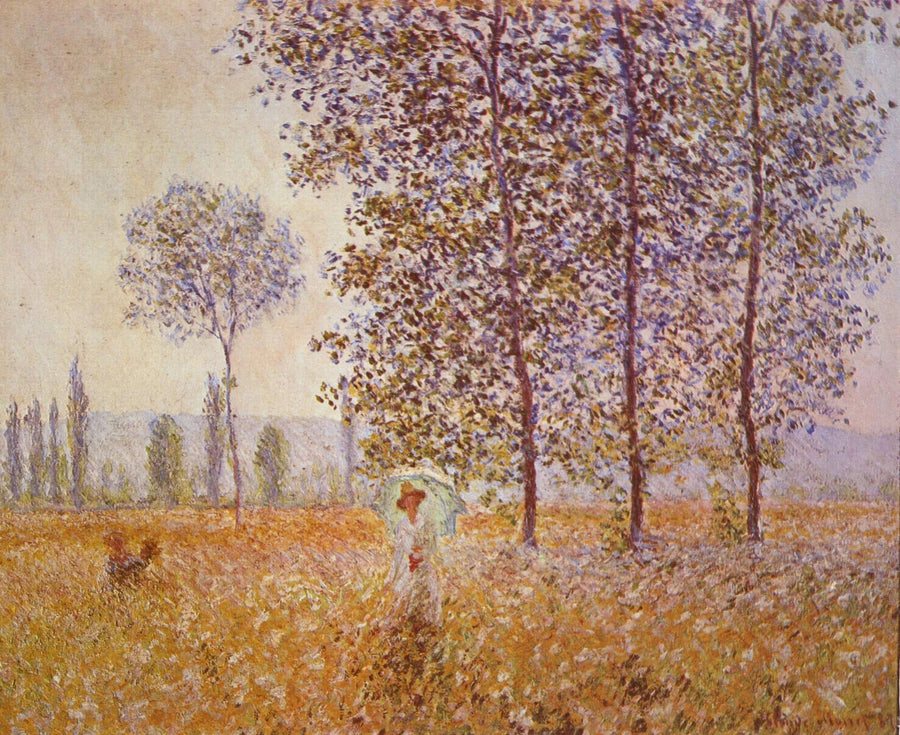 Bajo los álamos - Claude Monet