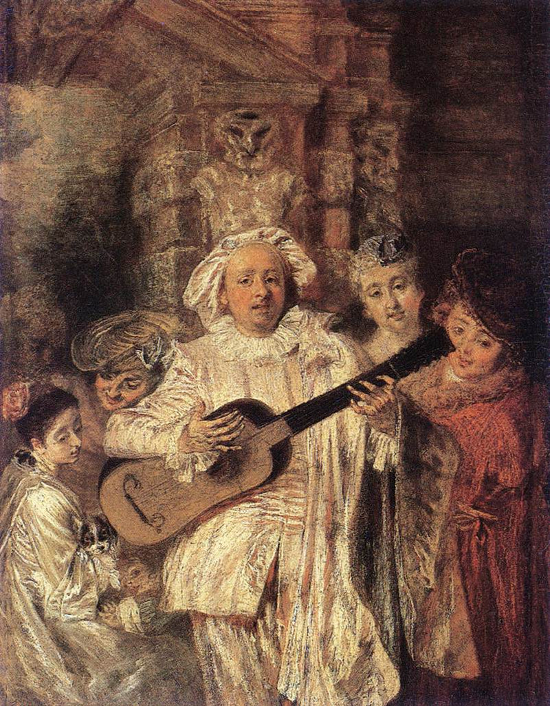 Bajo un hábito de Mezetín - Antoine Watteau