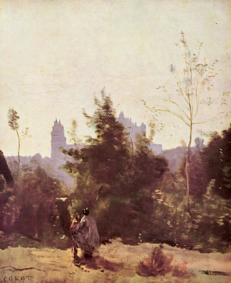 Recuerdo de Pierrefonds - Jean-Baptiste Camille Corot