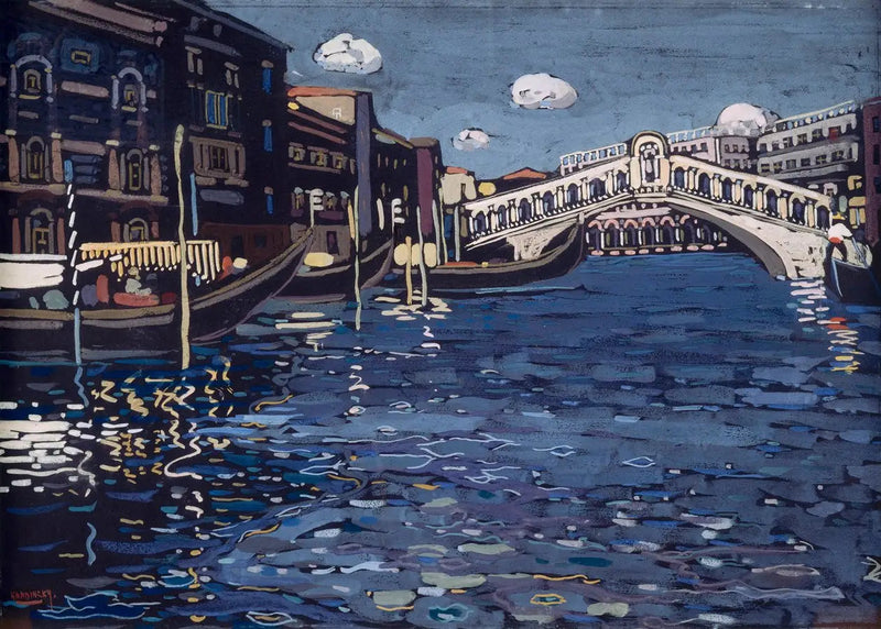 Recuerdo de Venecia 4 (Puente de Rialto) - Vassily Kandinsky