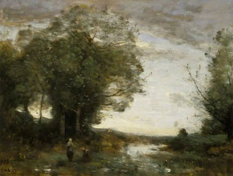Recuerdo de los alrededores de La Ferté-sous-Jouarre, mañana - Jean-Baptiste Camille Corot