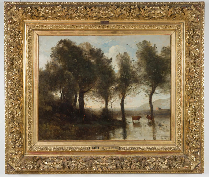 Recuerdo de los pantanos de Beauvaisis. El estanque - Jean-Baptiste Camille Corot
