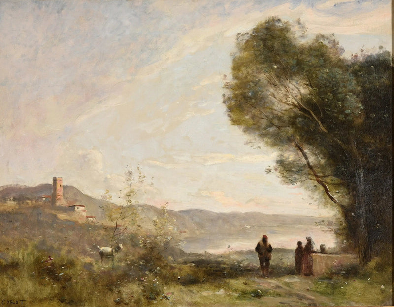 Recuerdo de las orillas mediterráneas - Jean-Baptiste Camille Corot