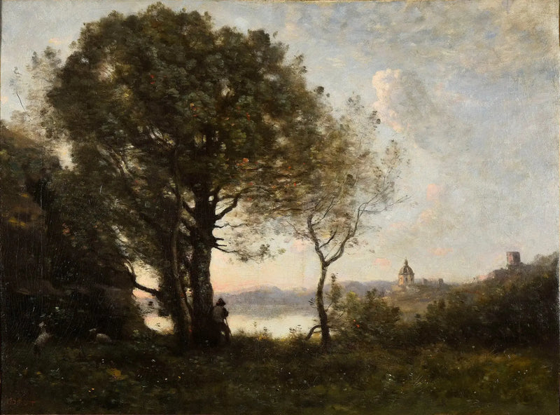 Recuerdo del lago Albano - Jean-Baptiste Camille Corot