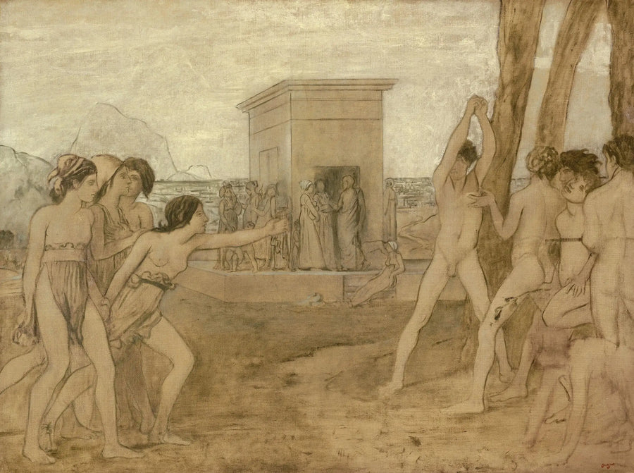 Las jóvenes espartanas desafían a los chicos - Edgar Degas