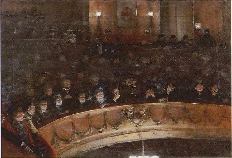 Espectadores en las sillas del balcón - Jean Béroud