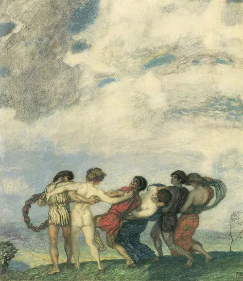 Spring Roundel - Franz Von Stuck image 1 reproduction artisanale de tableau
