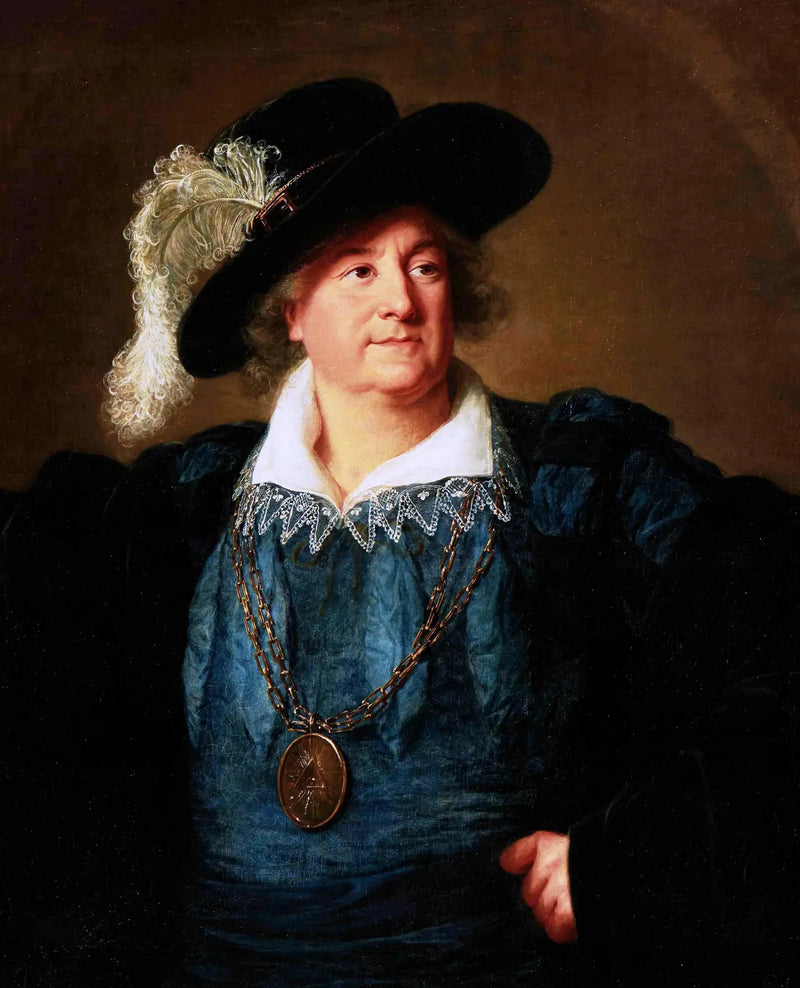 Stanislas Augusto con el emblema masónico en su pecho - Elisabeth Vigeé Le Brun