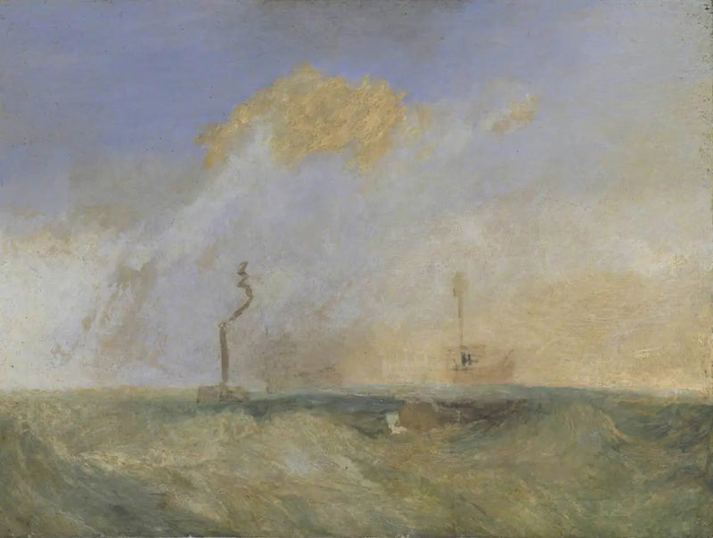 Vapor y barco de luz; un estudio para 'El combate del Temeraire' - J. M. W. Turner