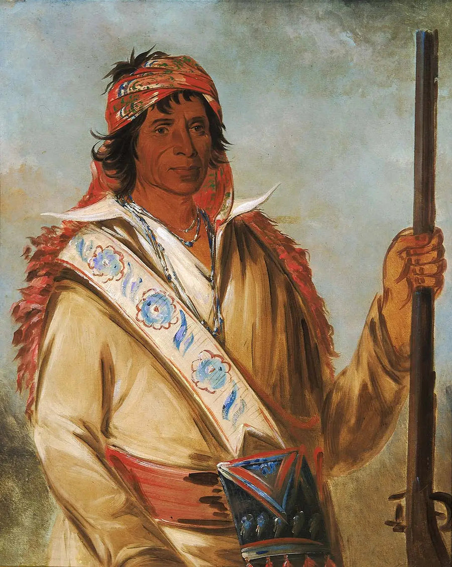 Steeh-tcha-kó-me-co, Gran Rey (llamado Ben Perryman), un jefe - George Catlin