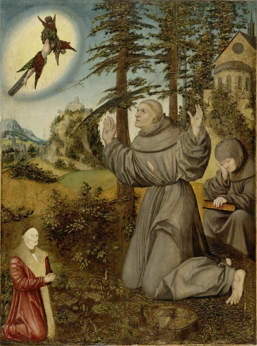Estigmatización de san Francisco - Lucas Cranach el Viejo
