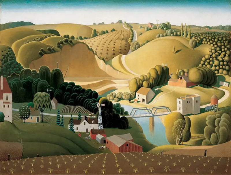 Ciudad de Piedra, Iowa - Grant Wood