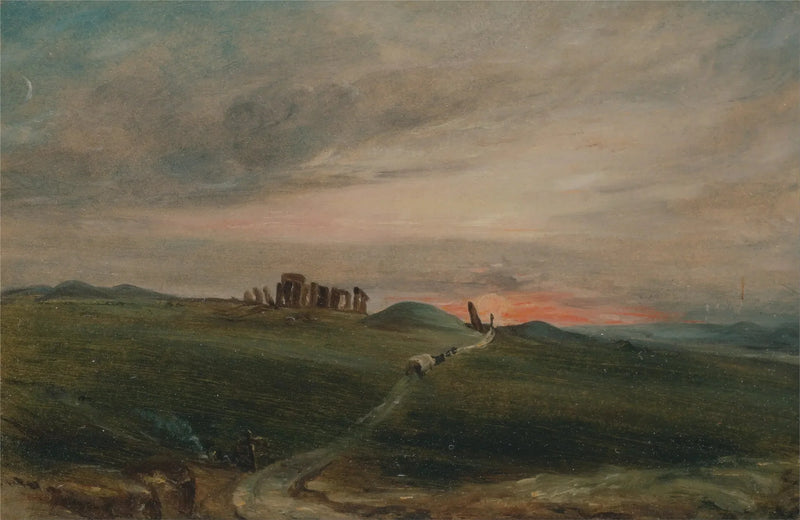 Stonehenge al atardecer - John Constable