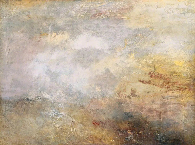 Mar Tormentoso con Delfines - J. M. W. Turner