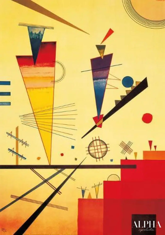 Structure joyeuse - Vassily Kandinsky - Reproductions de tableaux et peintures haut de gamme