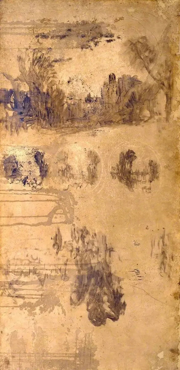Estudios para 'Amanecer del Cristianismo' - J. M. W. Turner