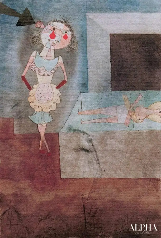 Suicide d'une servante - Paul Klee - Reproductions de tableaux et peintures haut de gamme