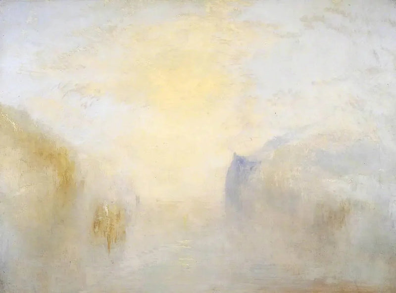 Amanecer, con un barco entre cabos - J. M. W. Turner