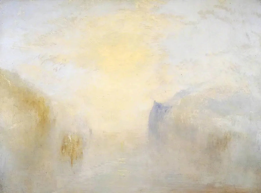 Amanecer, con un barco entre cabos - J. M. W. Turner