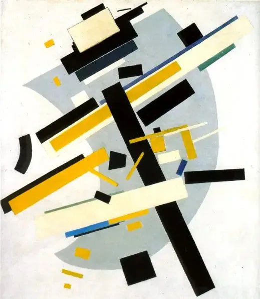 Supremus #58 : Amarillo y negro - Kazimir Malevich