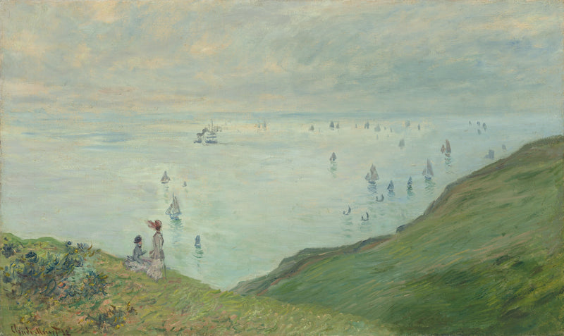 En el acantilado de Dieppe W754 - Claude Monet