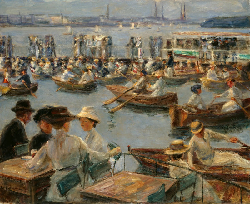 En el Alster en Hamburgo - Max Liebermann