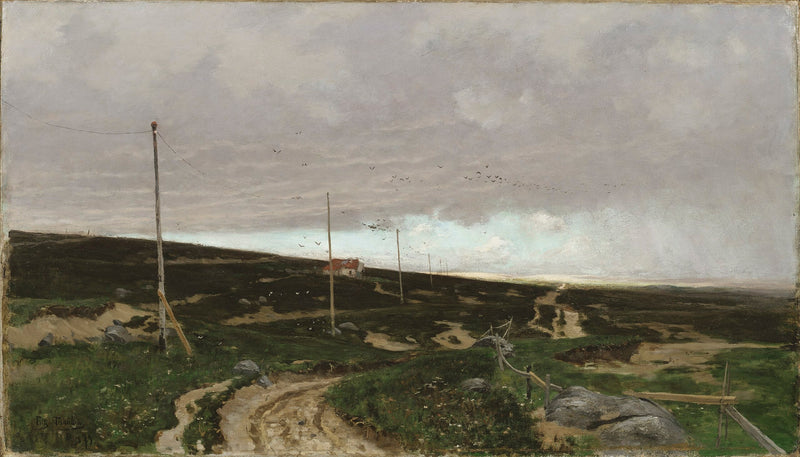 En la costa. Diseño de Jaeren, Noruega - Frits Thaulow