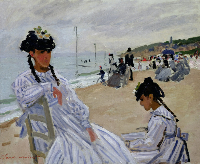 En la playa de Trouville - Claude Monet