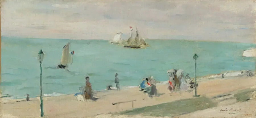 En la playa - Berthe Morisot