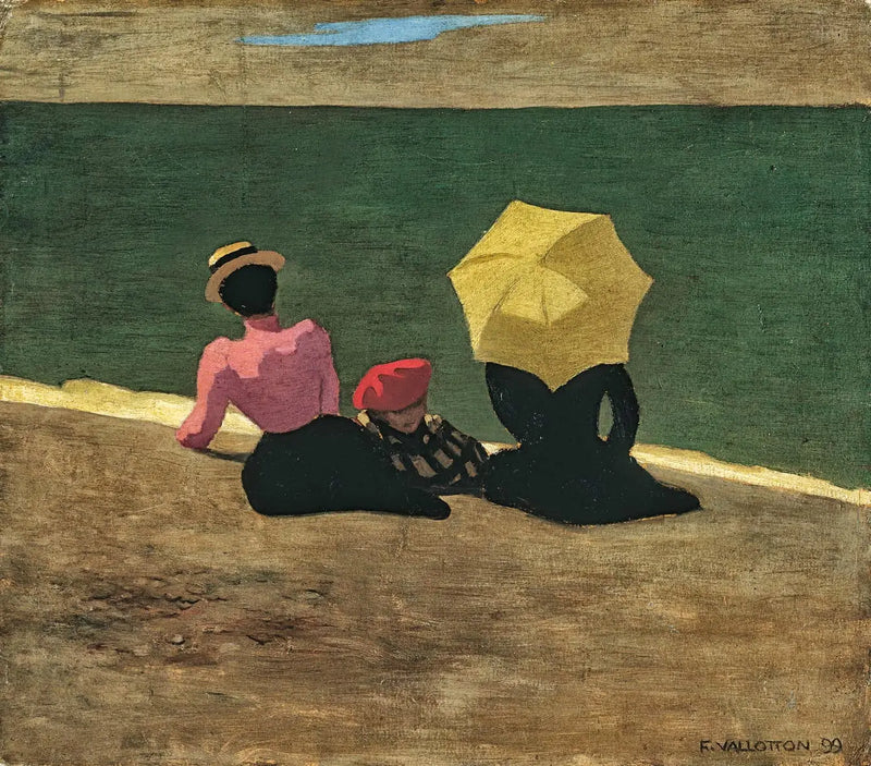 En la playa - Félix Vallotton