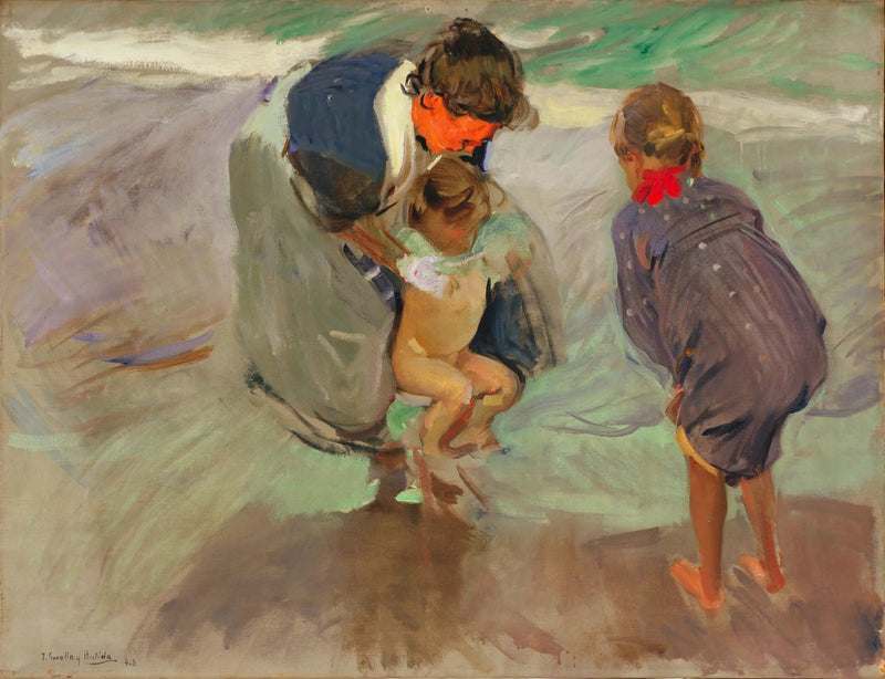 En la playa - Joaquín Sorolla