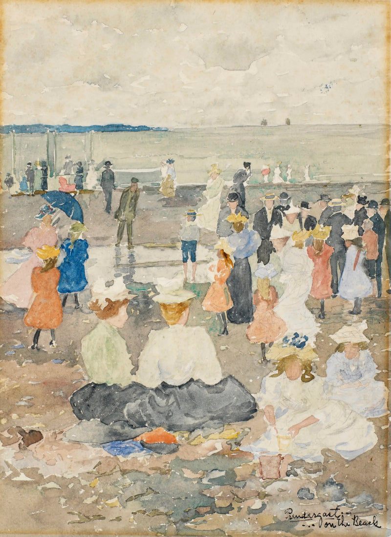 En la playa - Maurice Prendergast