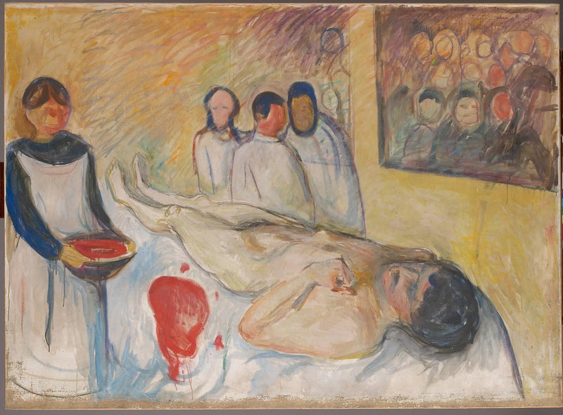 En la mesa de operaciones - Edvard Munch