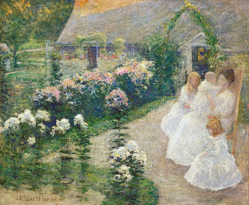 En la terraza - John Henry Twachtman