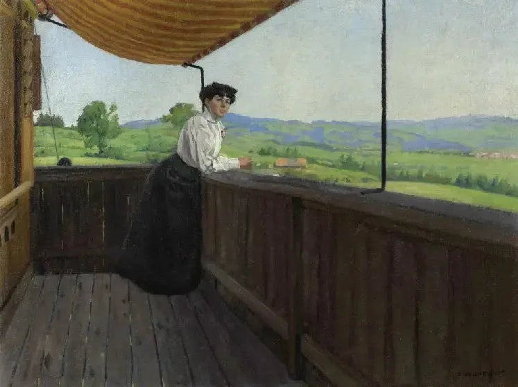 En el balcón - Félix Vallotton