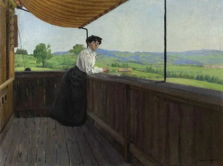 Sur le balcon - Félix Vallotton - Alpha Reproduction