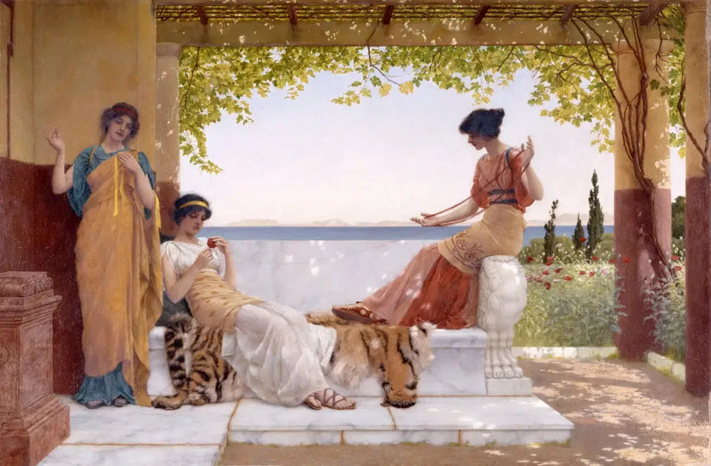 En el balcón - John William Godward