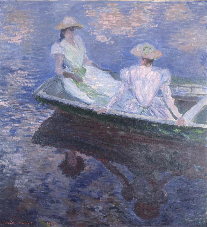 En el barco - Claude Monet