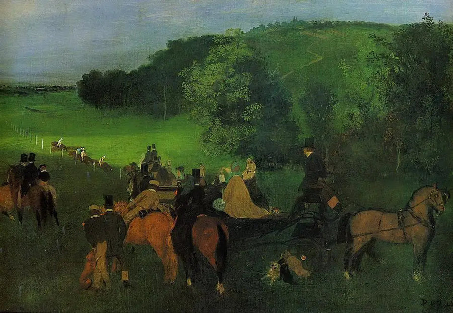 En el hipódromo - Edgar Degas