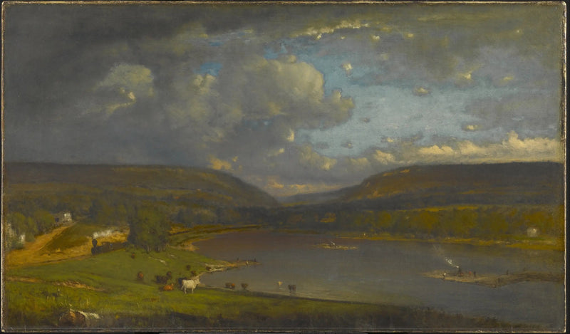 En el río Delaware - George Inness