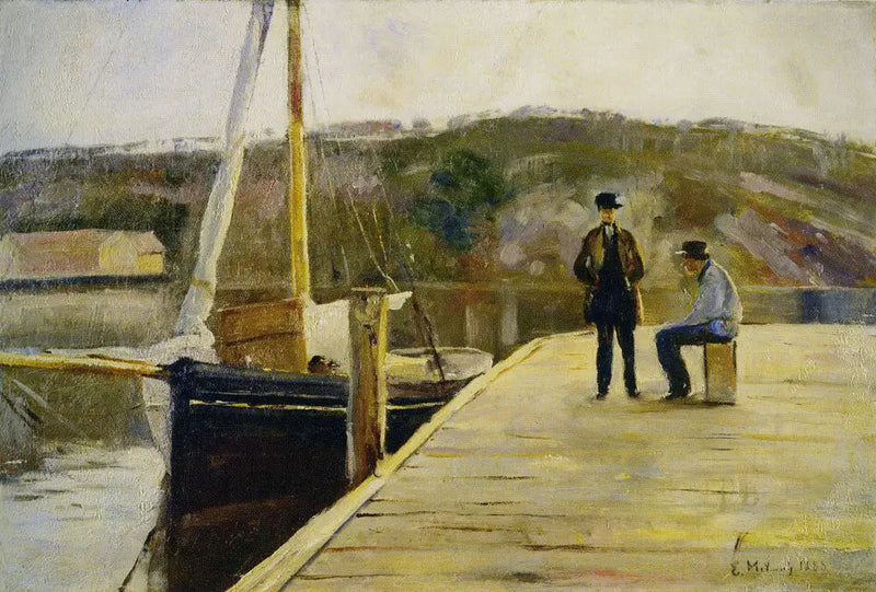 En el muelle - Edvard Munch