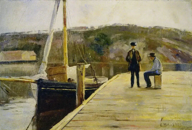 En el muelle - Edvard Munch